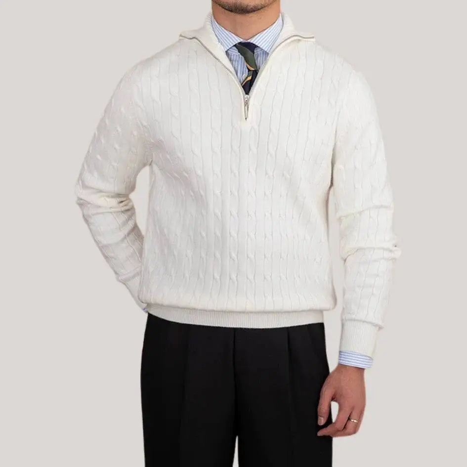 Daniel | Comfortable Zip Neck Sweater