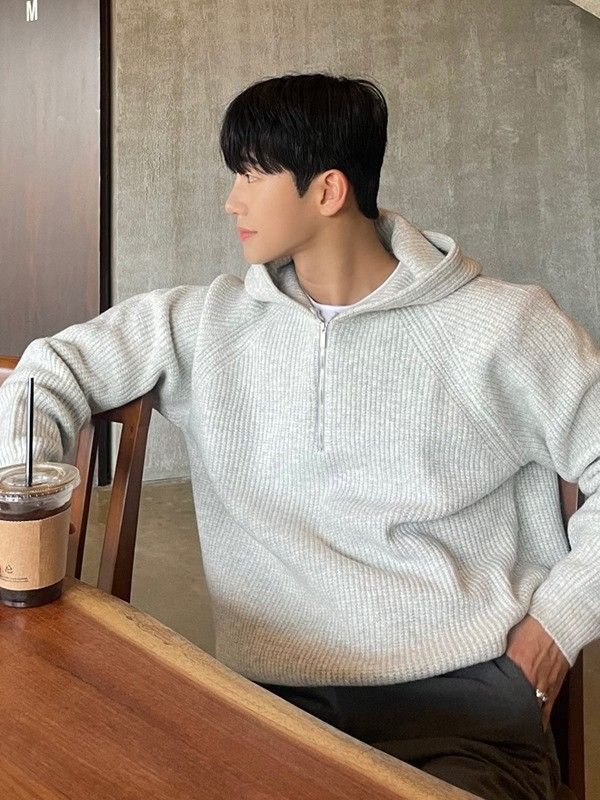 Ethan | Casual Half-Zip Top Knitted Sweater