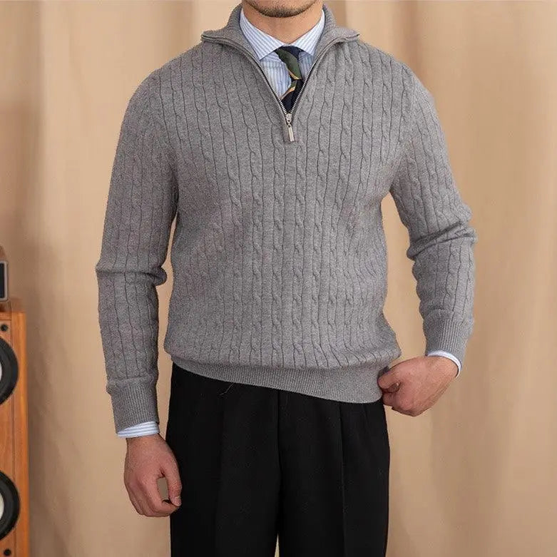 Daniel | Comfortable Zip Neck Sweater