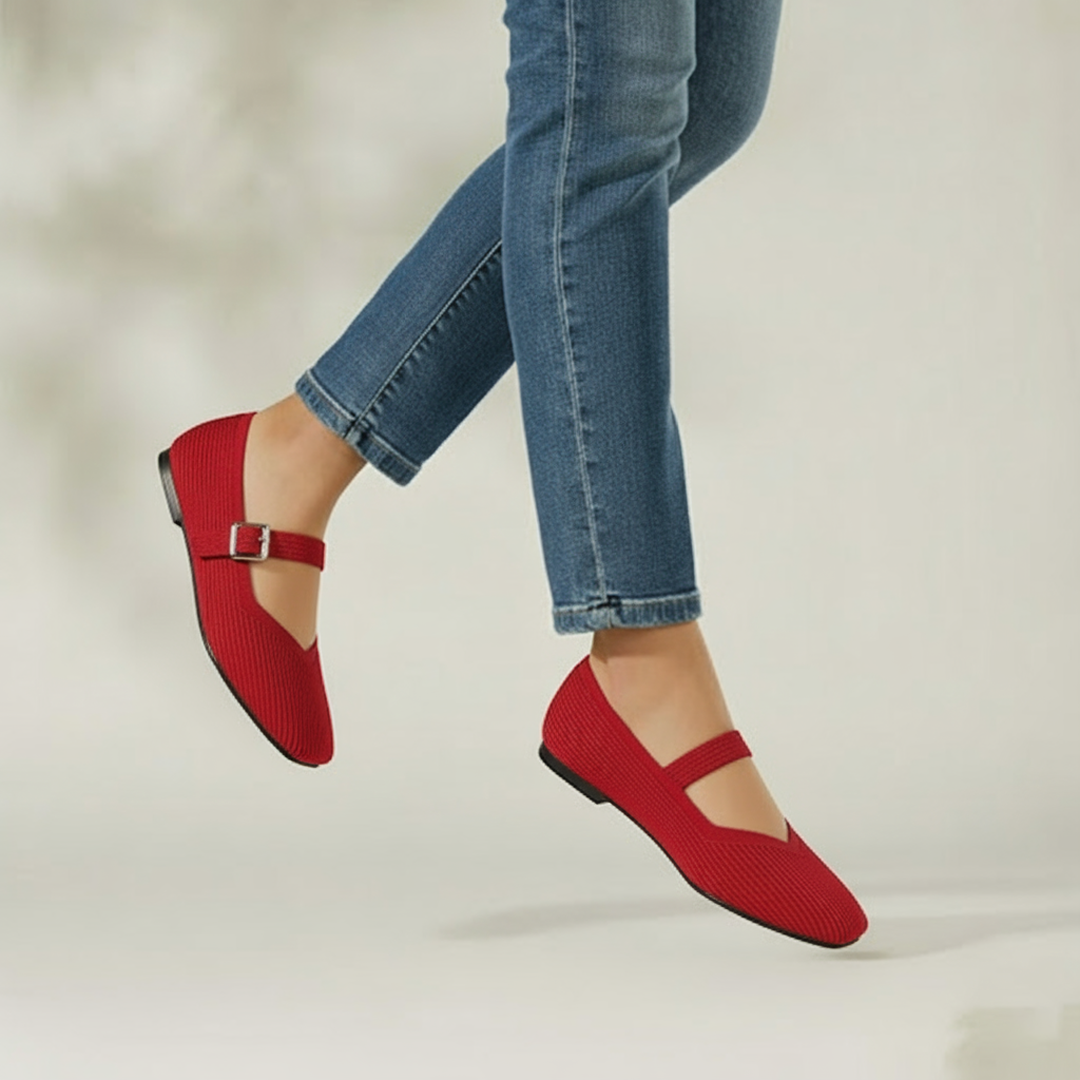 Mary-Jane Flats Toe