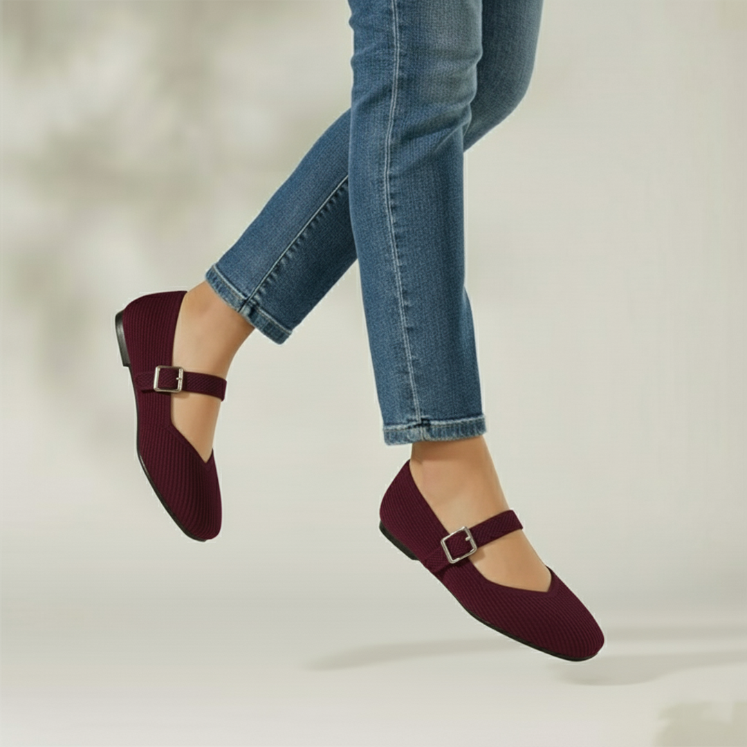 Mary-Jane Flats Toe