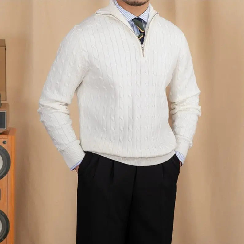 Daniel | Comfortable Zip Neck Sweater